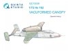 Quinta Studio QC72036 He 162 vacuumed clear canopy (Special Hobby) 1/72